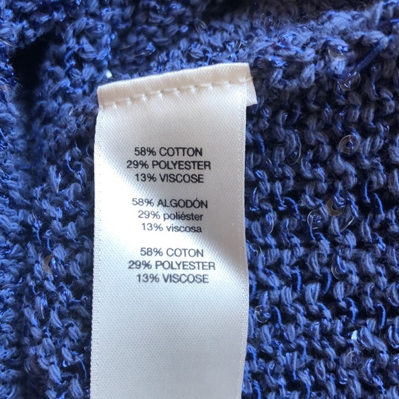 Chico’s Periwinkle Blue Sparkly Sweater - Picture 7 of 8